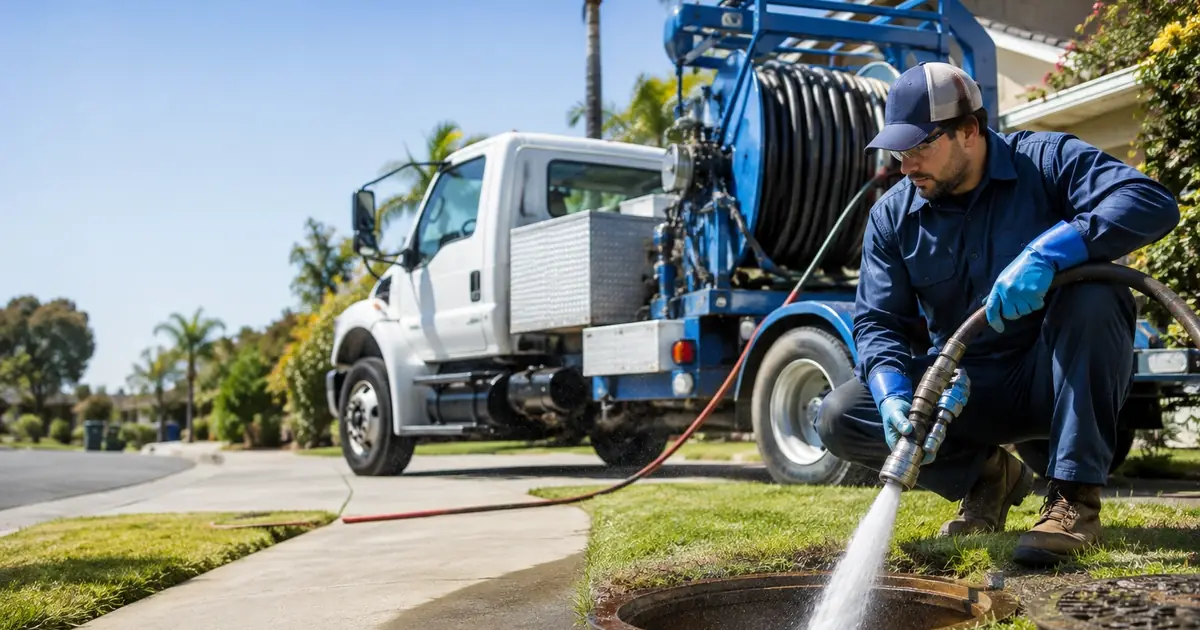 Hydro jet sewer cleaning Petaluma