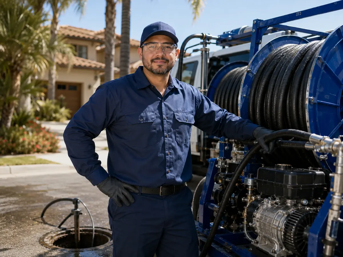 Hydro jet sewer cleaning in Petaluma